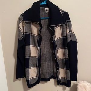 Anne Klein Zipup sweater jacket